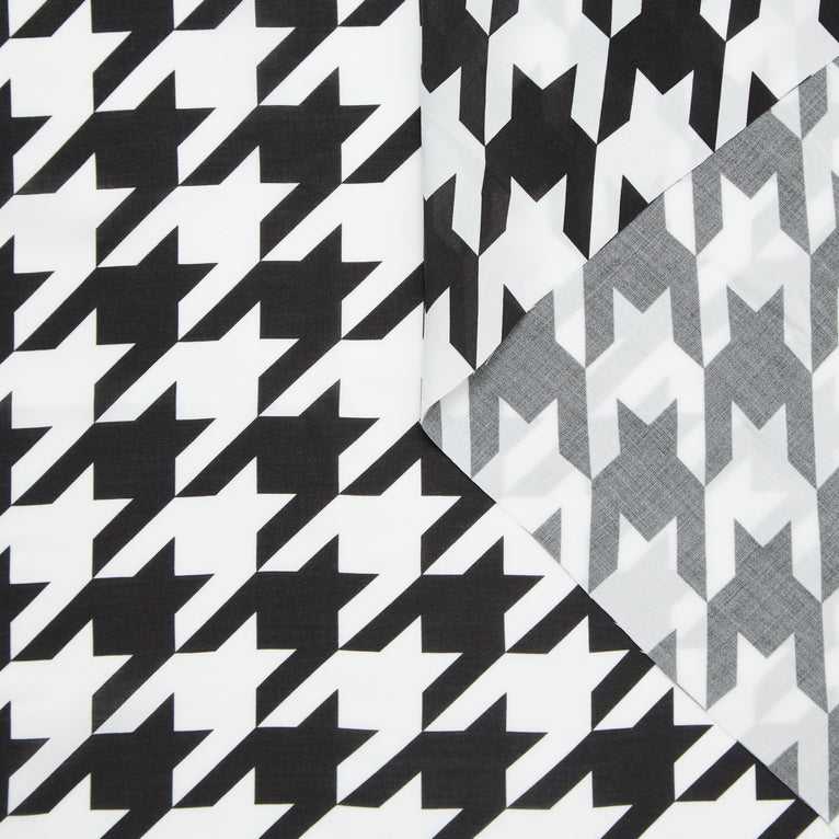 T24Y09623 | Voile Pied de Poule en Viscose - vue 1