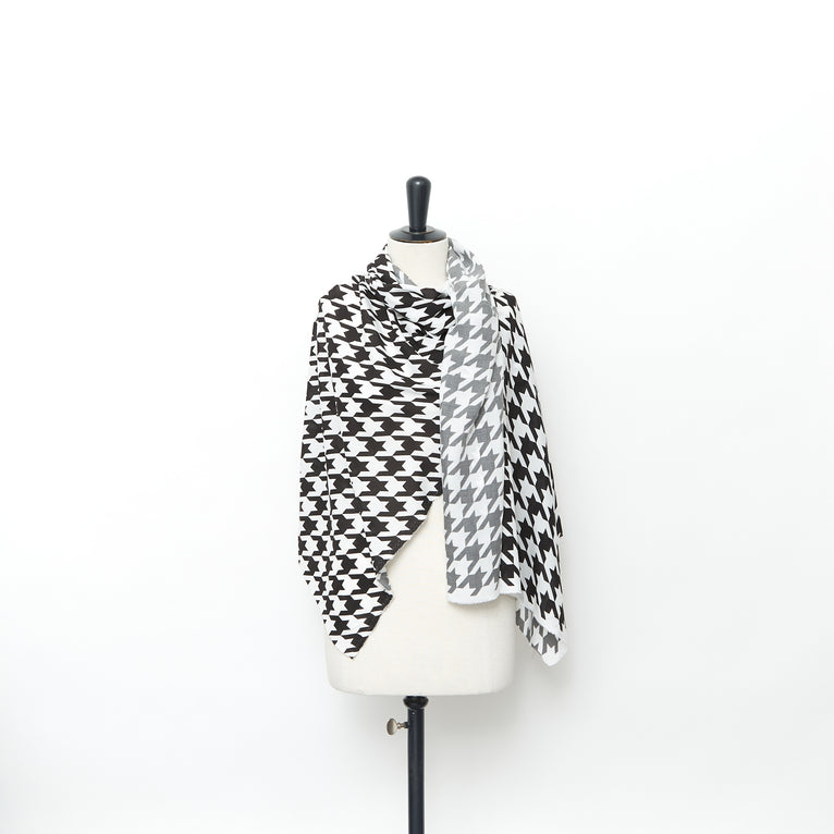 T24Y09623 | Voile Pied de Poule en Viscose - vue 2