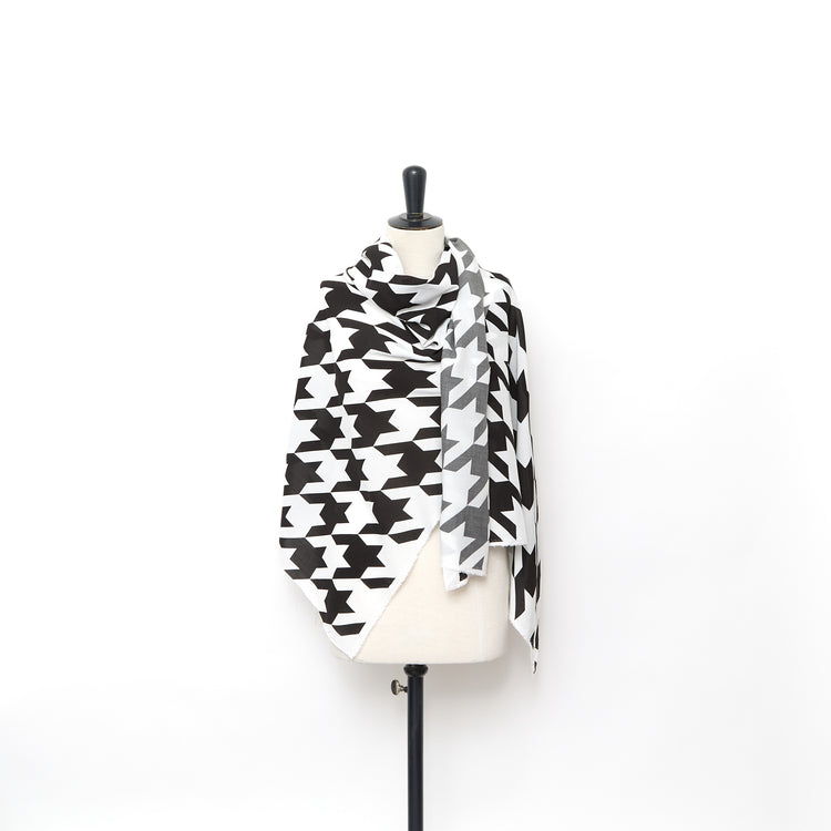 T24Y09624 | Voile Pied de Poule en Viscose - vue 2