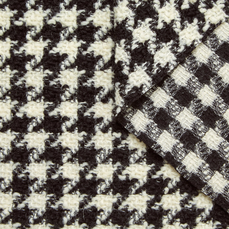 T24Y09633 | Chunky Houndstooth Wool Tweed - view 1