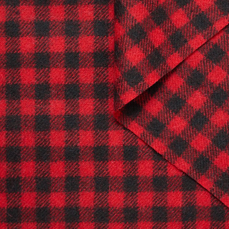 T25A12291 | Drap à Carreaux en Laine Vierge et Mohair - vue 1