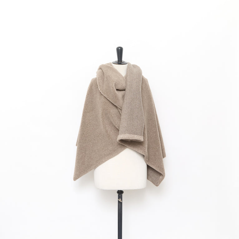 T25A12335 | Fausse Peau Lainée en Laine Vierge et Soie - vue 2