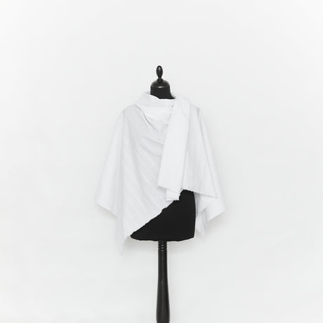  Striped Cotton & Linen Voile