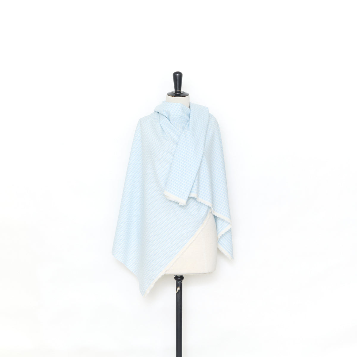 T25B13497 | Sergé Rayé de Coton et Cachemire BCI