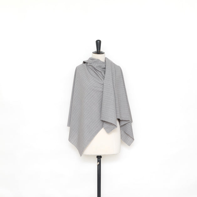 T25B13542 | Suiting Chiné à Fines Rayures en Laine Vierge RWS