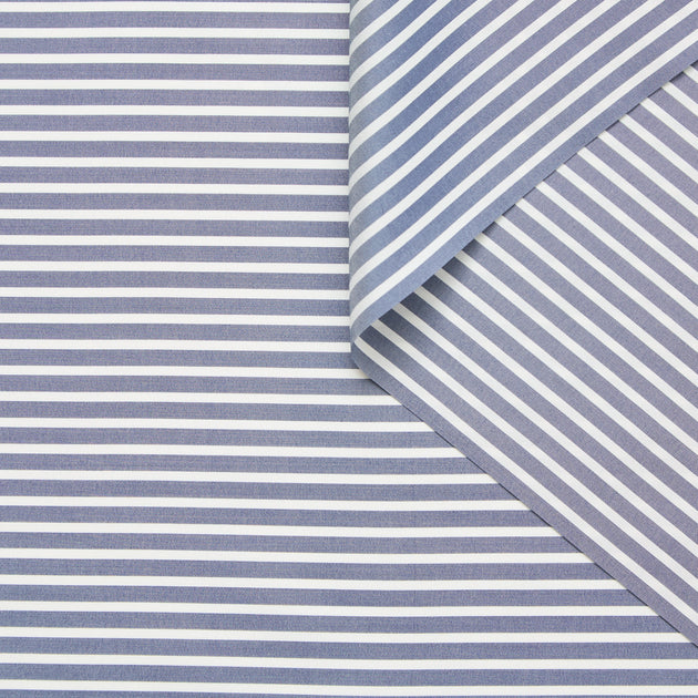 T25B14446 | Stick Striped Silk Poplin