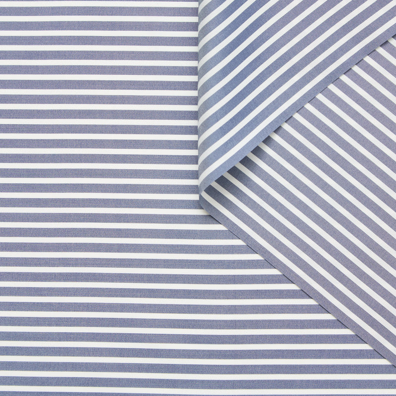 T25B14446 | Popeline  à Rayures Bâton en Coton