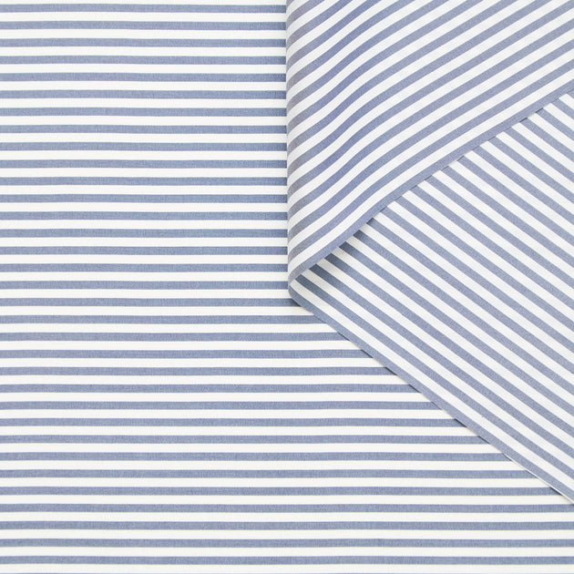 T25B14455 | Stick Striped Silk Poplin GOTS