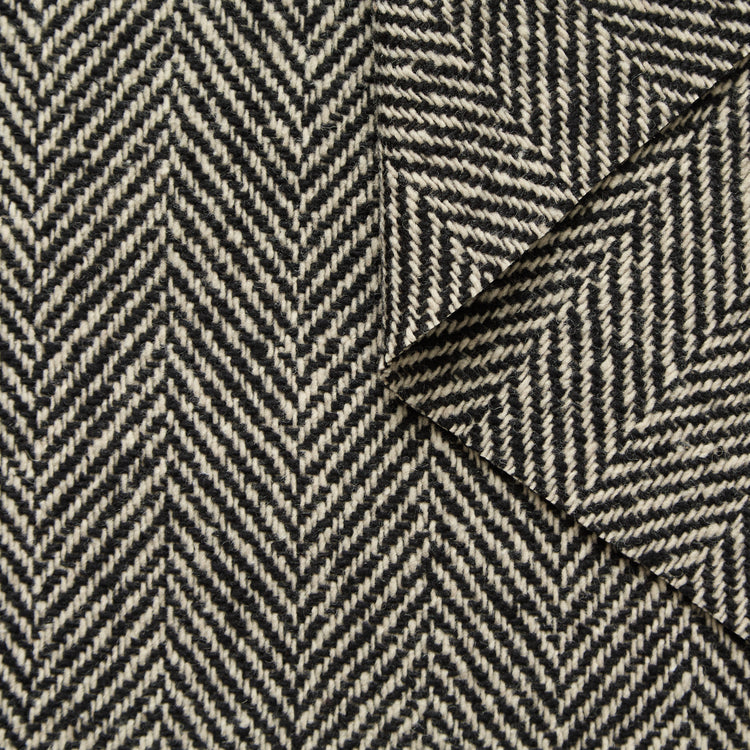 T25B14480 | Tweed à Chevrons en Laine - vue 1