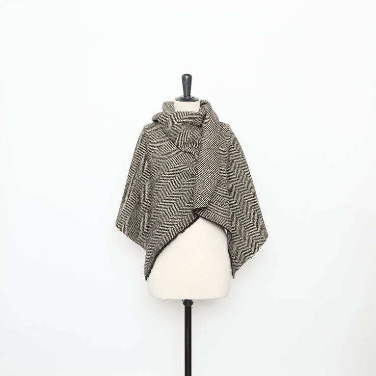 T25B14480 | Tweed à Chevrons en Laine - vue 2