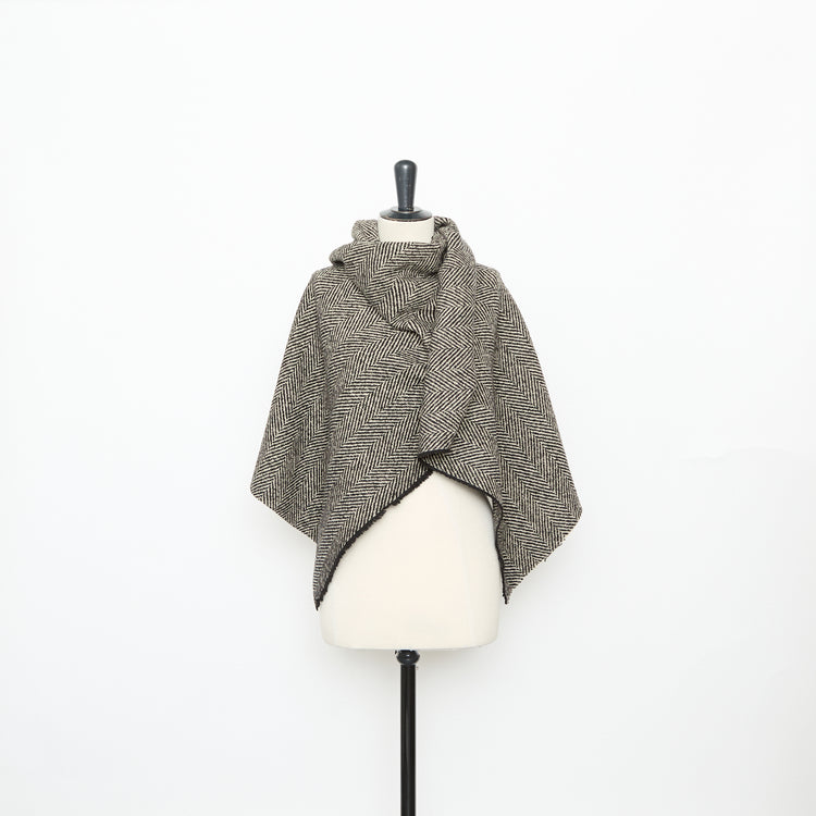 T25B14480 | Tweed à Chevrons en Laine - vue 2