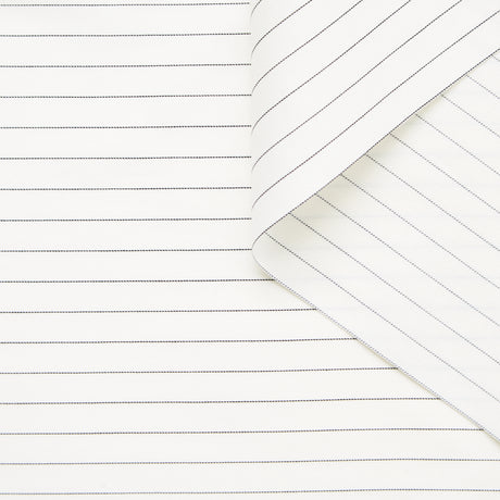 T25B14530 | Pinstripe Silk & Cotton Twill