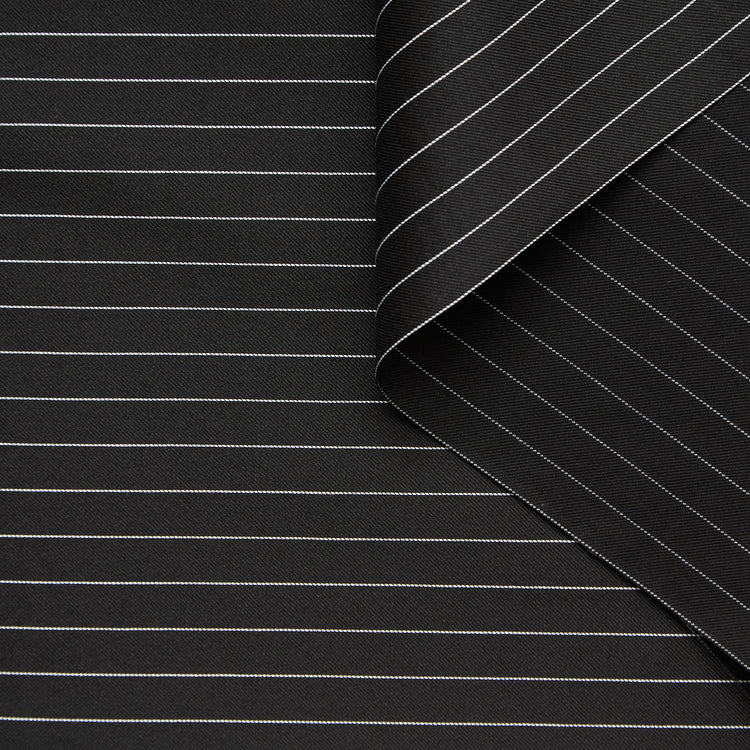 T25B14530 | Pinstripe Silk &amp; Cotton Twill - view 1