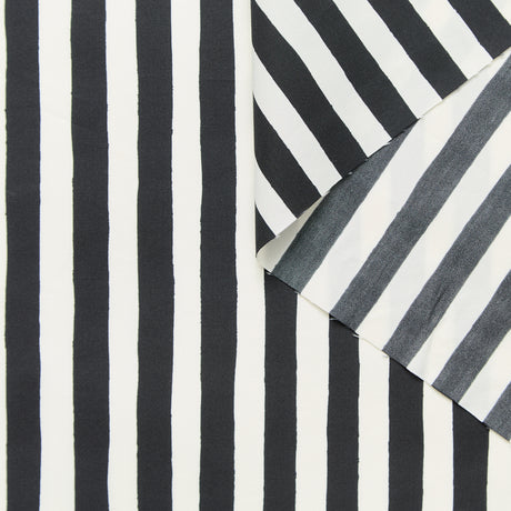 T25B14661 | Striped Cotton & Silk Poplin