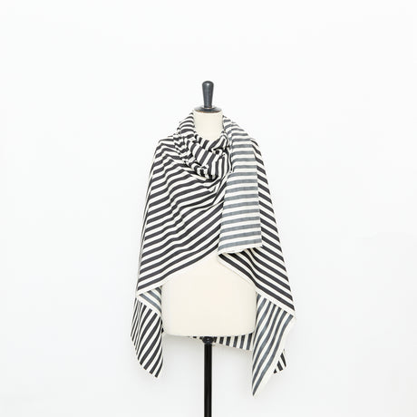  Striped Cotton & Silk Poplin