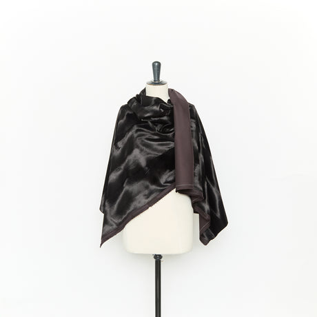  Velours à Poils Longs en Coton et Viscose