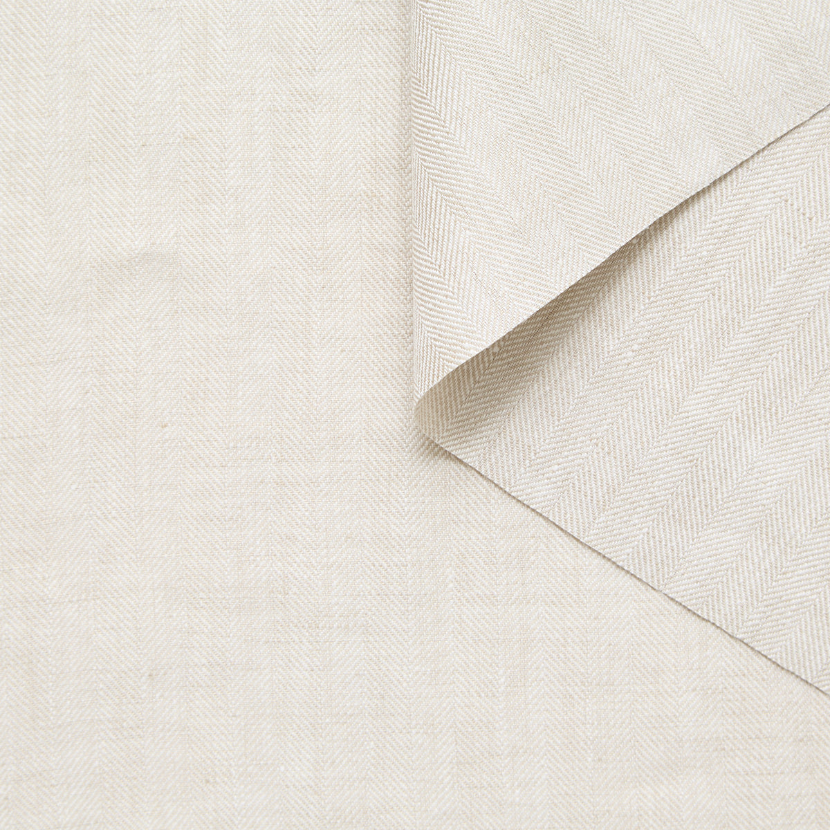 T25F14403 | Toile Bicolore à Chevrons en Lin