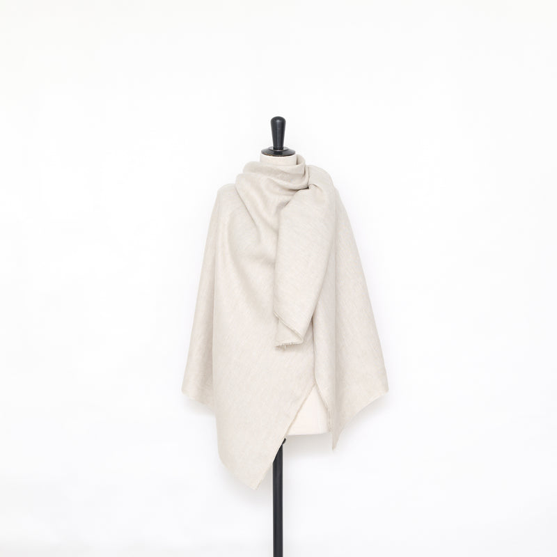 T25F14403 | Toile Bicolore à Chevrons en Lin