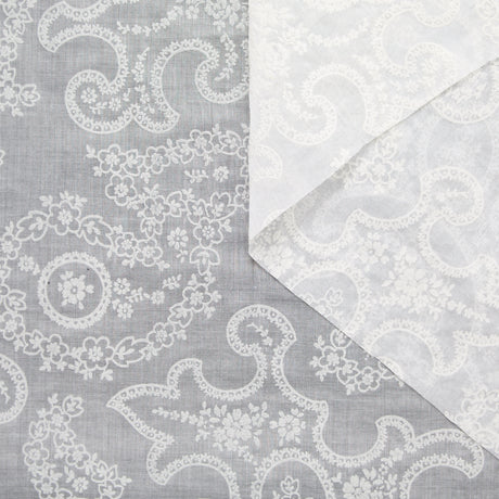 T25G11741 | Paisley avec Gomme sur Voile de Coton