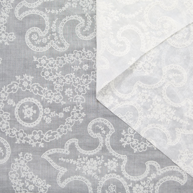T25G11741 | Paisley avec Gomme sur Voile de Coton