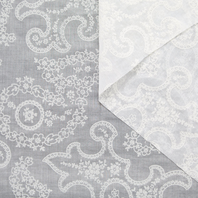 T25G11741 | Paisley avec Gomme sur Voile de Coton - vue 1