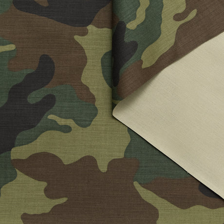 T25J12950 | Toile de Coton Imprimé Camouflage