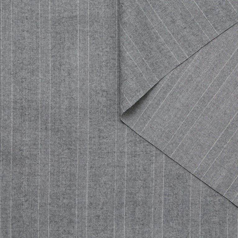 T25J13055 | Laine Vierge à Double Rayures et Chevrons - vue 1