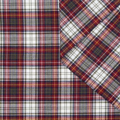 T25K11438 | Flanelle Tartan à Carreaux en Coton