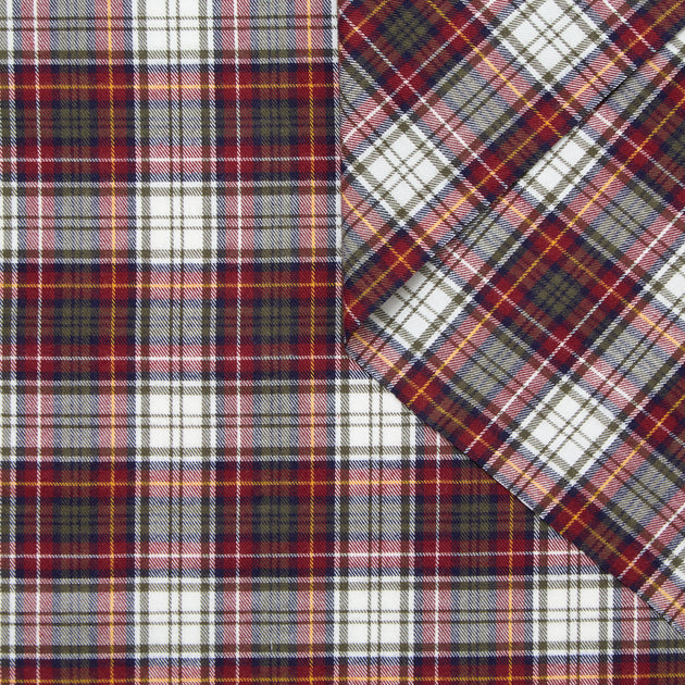T25K11438 | Flanelle Tartan à Carreaux en Coton