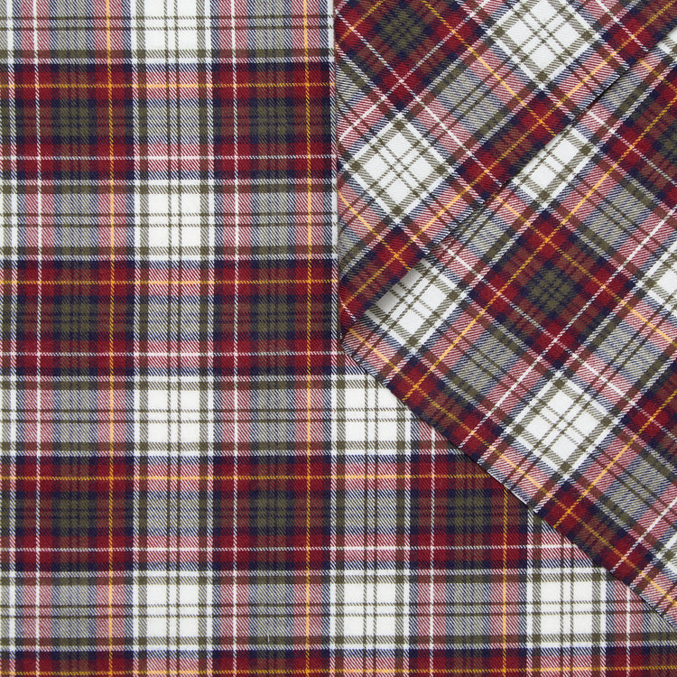 T25K11438 | Tartan Checked Cotton Flannel - view 1