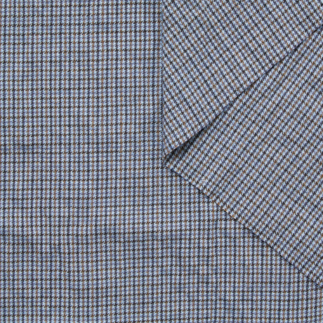T25K11442 | Pied de Poule Seersucker Laine & Coton 