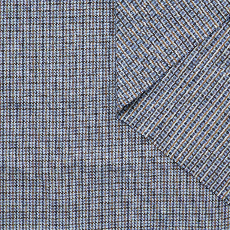 T25K11442 | Wool &amp; Cotton Houndstooth Seersucker - view 1