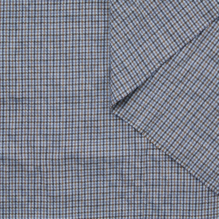 T25K11442 | Wool &amp; Cotton Houndstooth Seersucker - view 1