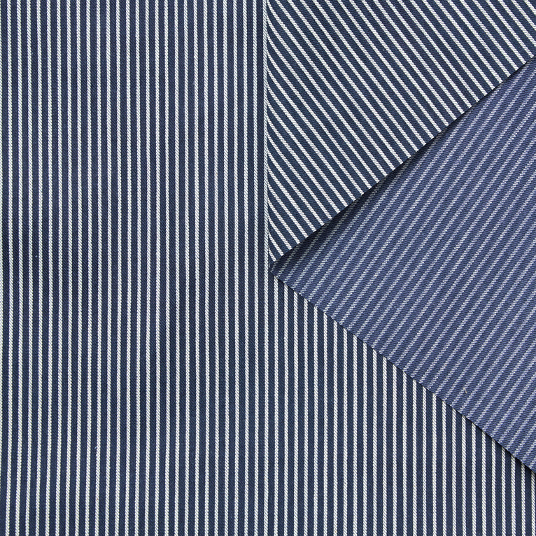 T25K11446 | Denim Rayé en Coton - vue 1