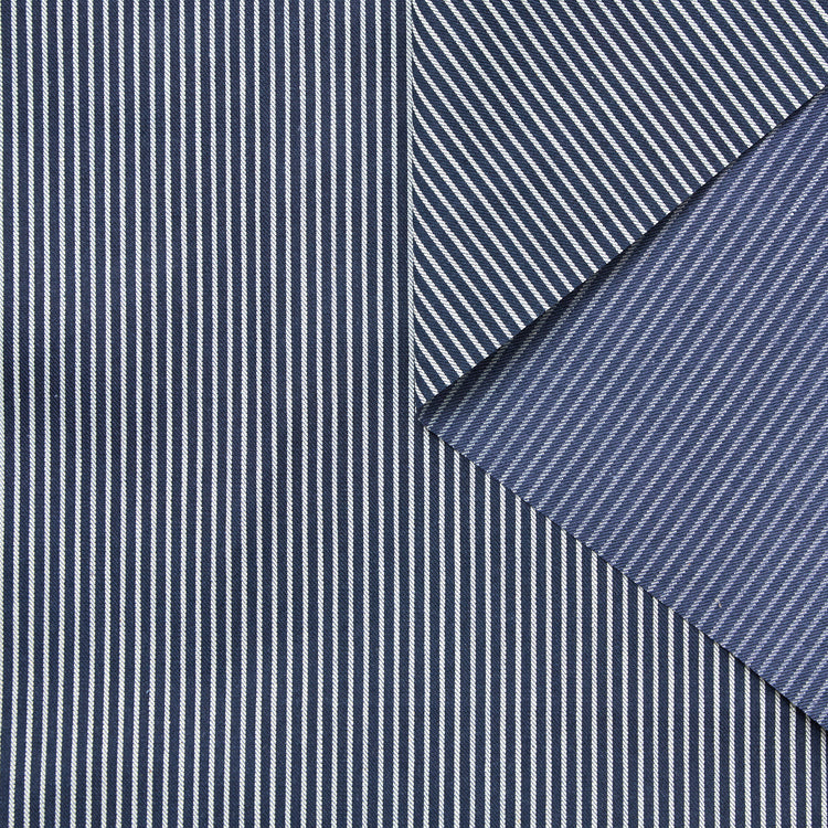 T25K11446 | Denim Rayé en Coton - vue 1