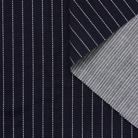 T25K11450 | Coton Texturé Rayé BCI