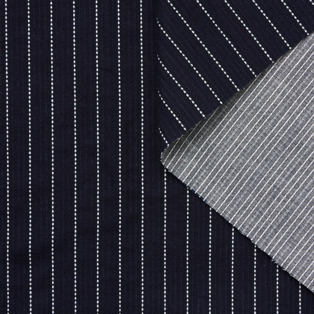 T25K11450 | Coton Texturé Rayé BCI