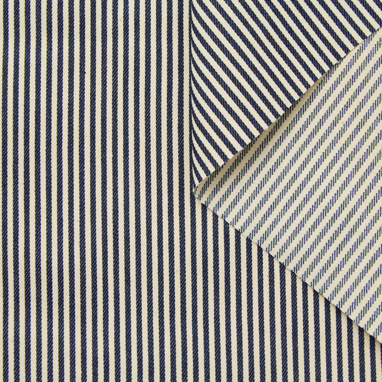 T25K11457 | Denim Rayé en Coton - vue 1