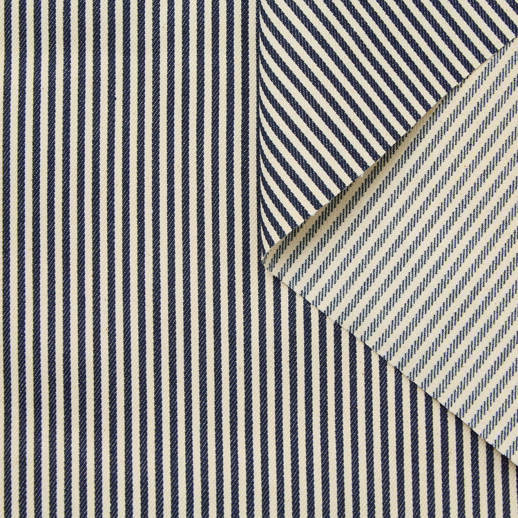 T25K11457 | Denim Rayé en Coton - vue 1