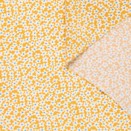 T25L13407 | Crepe de chine en soie imprimé marguerite