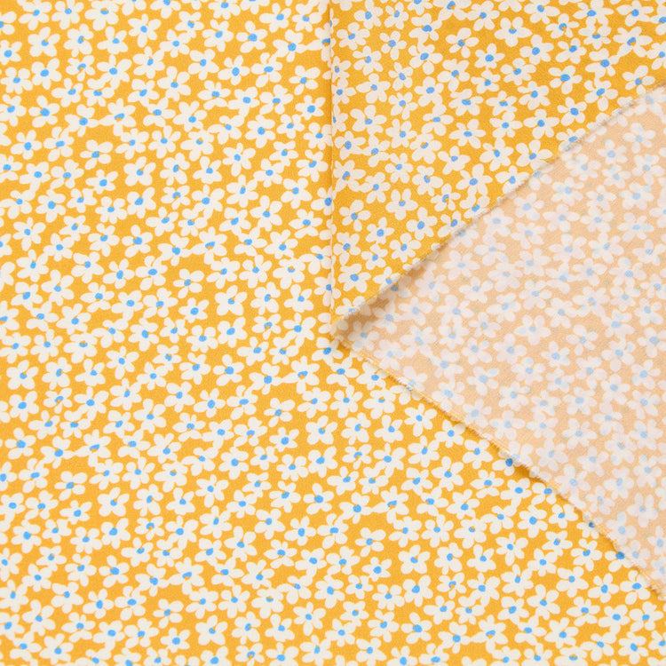 T25L13407 | Crepe de chine en soie imprimé marguerite - vue 1