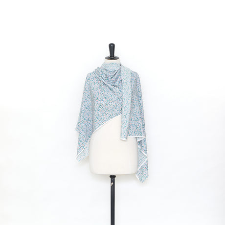  Crepe de chine en soie imprimé marguerite