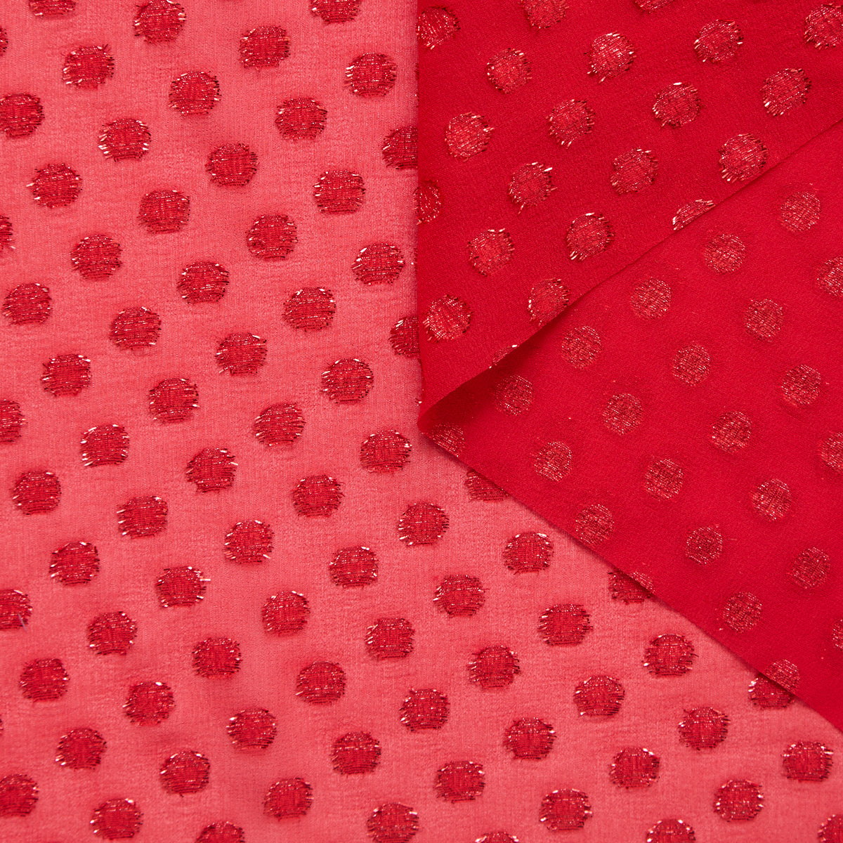 T25L13414 | Georgette de soie à pois Lurex