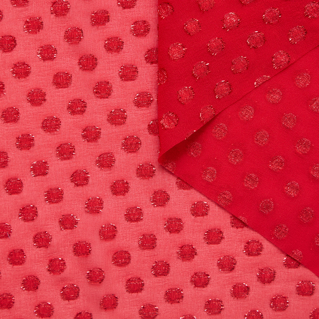 T25L13414 | Georgette de soie à pois Lurex