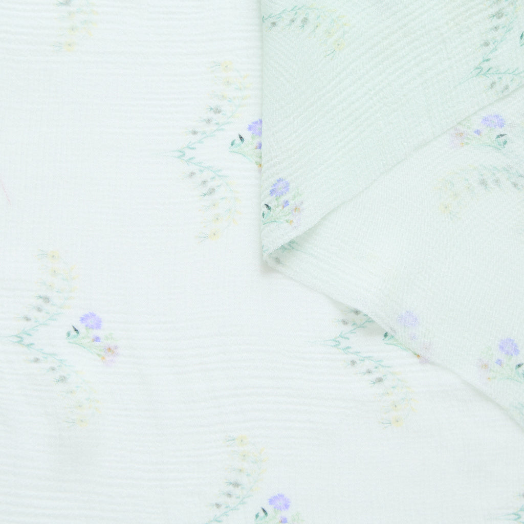 T25L13417 | Gaze Mousseline en soie Bouquets