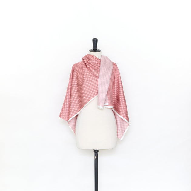 T25L13421 | Squares Print Silk Twill