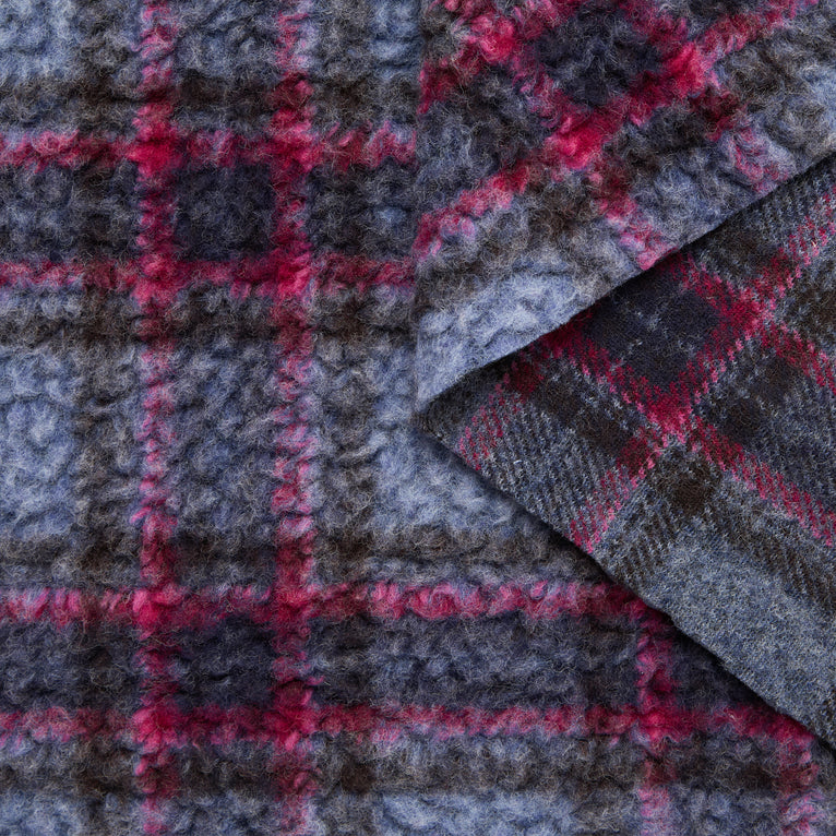 T25M11890 | Teddy Bouclé Tartan - vue 1