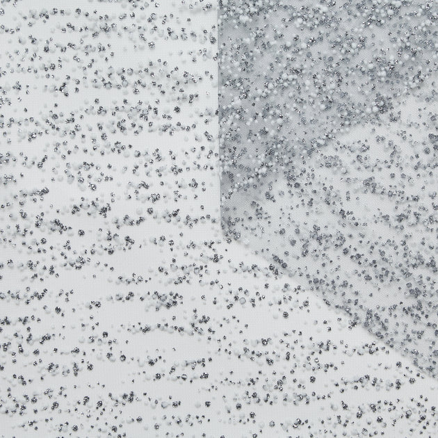 T25M11923 | Flocked Plumetis Tulle