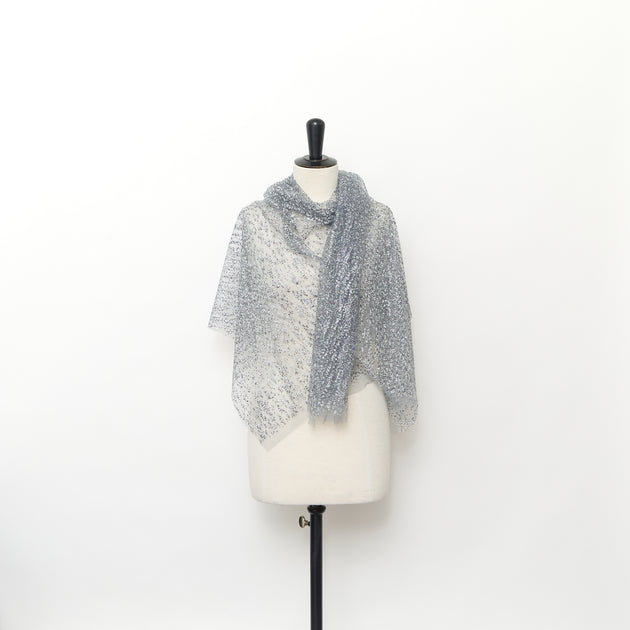 T25M11923 | Flocked Plumetis Tulle