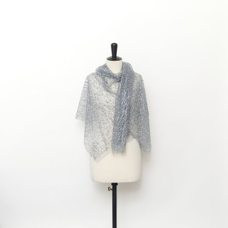 T25M11923 | Tulle Plumetis Floqué - vue 3